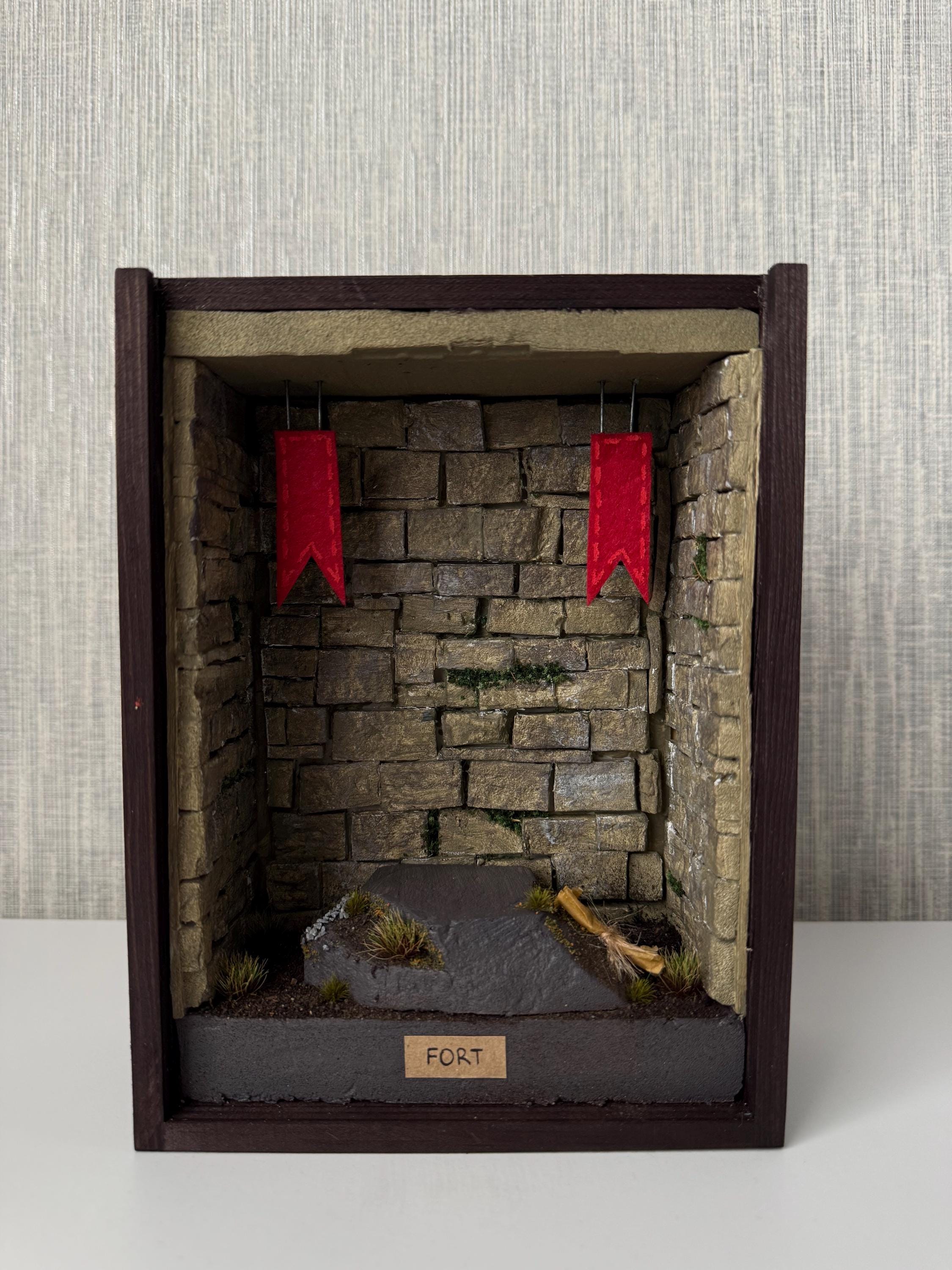 Hirono Display Box ONLY - Handmade Display Case - Fort, Shelter