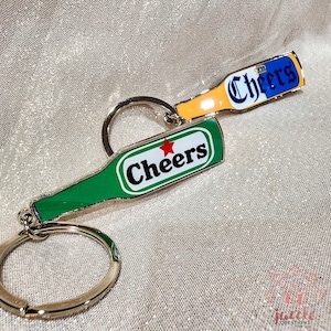 Personalized Bottle Opener Keychain, Custom Bottle-Shape Opener, Heineken Corona Beer Bottle Opener Designs, Gift for Him, Groomsmen Present