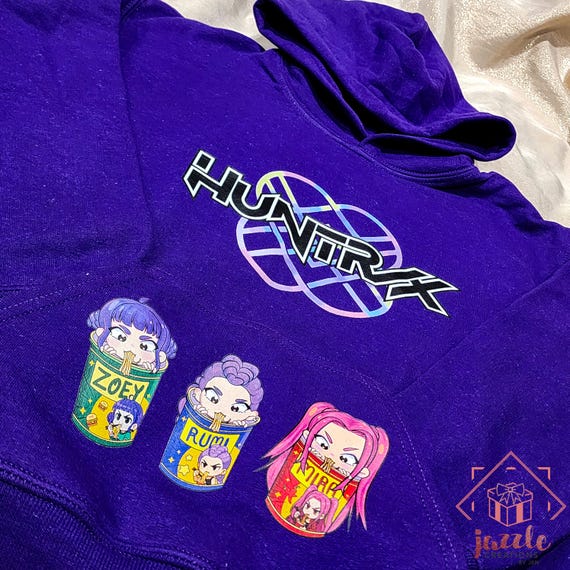 Sweat à Capuche Enfant Demon Hunters - Unisexe, 9 Couleurs, Motif Anime, Manches Longues