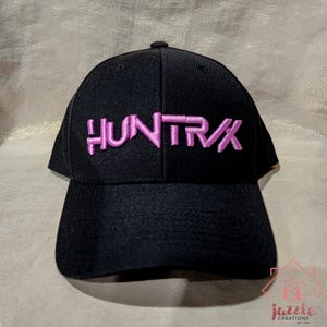 Embroidered Huntrix Cap, 3D Puff, KPOP Demon Hunters Hat