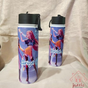 Huntrix KPop Demon Hunters Water Bottle, KPop Demon Hunters, KPop Demon Hunters Tumbler, KPOP Demon Hunters Sport Bottle, Huntrix Tumbler