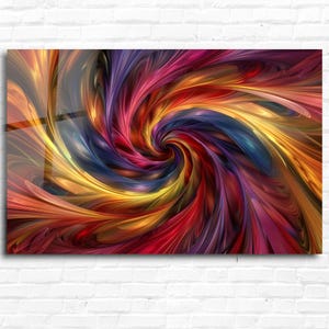 Tempered Glass Wall Art-Fractal Wall Art-Wall Decor-Glass Printing Art-Abstract Wall Art-Wall Hangings-Tempered Glass Art-Fractal Art-Gift