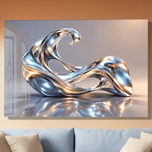 Chrome wall art