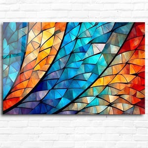 Tempered Glass Wall Art-Stained Glass-Stained Glass Window-Mothers Day Gifts-Glass Wall art-Home Decor-Stained Glass Patterns-Glass-Wall Art