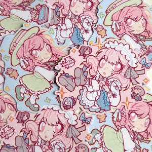 Pastel Festival! | Project Sekai Inspired Water Resistant Die Glitter Cut Vinyl Sticker