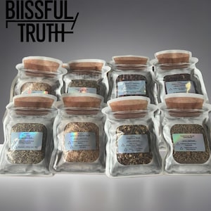 Dried Healing Herbs- Organic Herbal Packaged Set- Spiritual Cleansing, Ritual Herbs, Spell work, Apothecary Supplies, Herbal Magic
