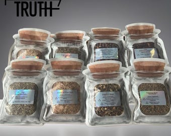 Set biologische gedroogde kruiden: spirituele reiniging, ritueel en spreuken