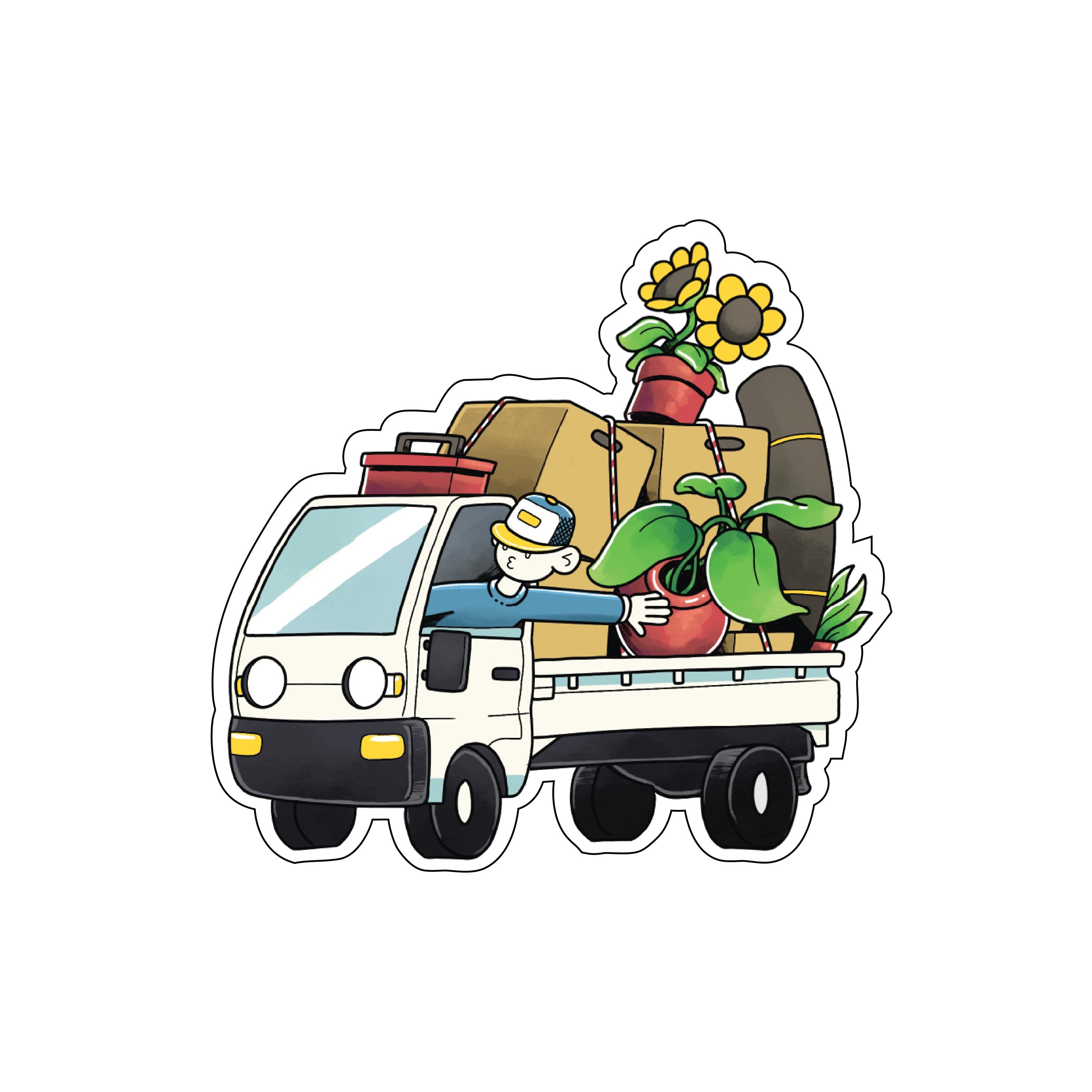 kei様　トラック　ミニのぼり　ステッカーオーダー Kei truck sticker - Etsy 日本