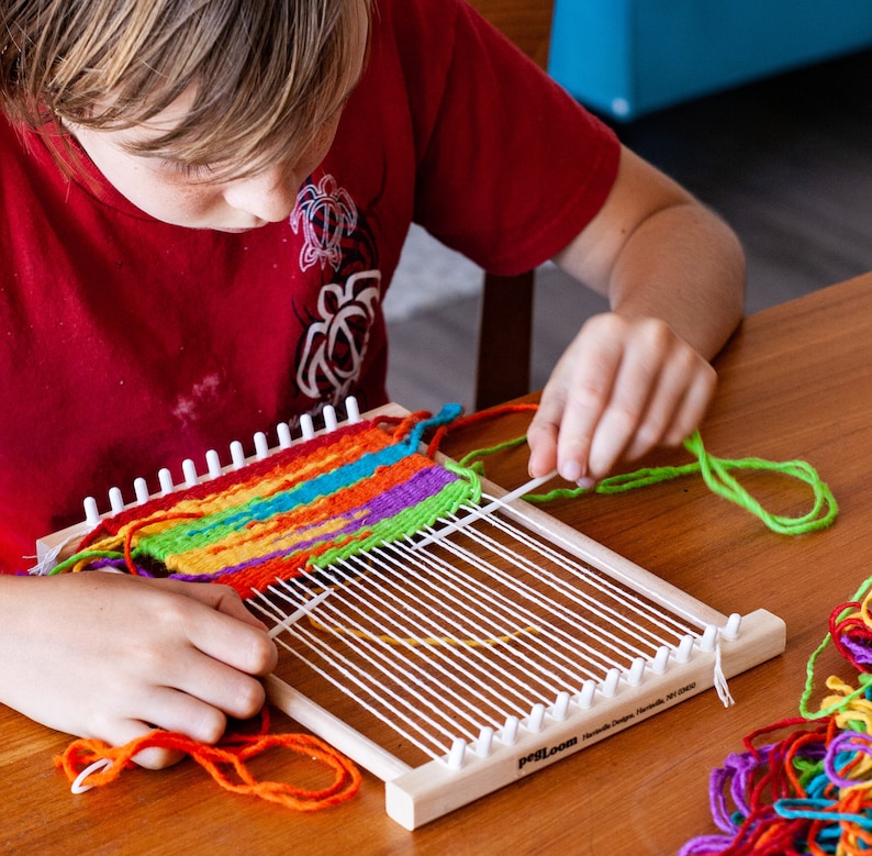 Peg Loom Kit for Beginners Age 6 Harrisville Designs Table Etsy