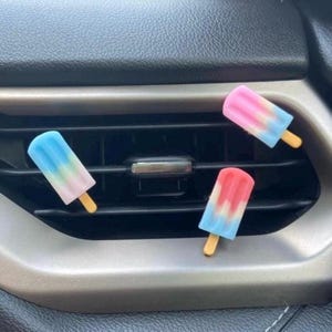Popsicle Car Air Vent Clip, Dainty Mini Food, Decorative Car Vents, Trendy Car Accessories, Vent Buddy, Ice Pops, Summer Treats, Icecream