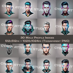 Digital Male Gamer Profile Picture Twitch Avatar Design Discord Profile Art Design Dystopia Style Profile Picture