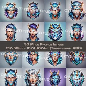 Digital Male Gamer Profile Picture Twitch Avatar Design Discord Profile Art Design Mythical Style Profile Picture