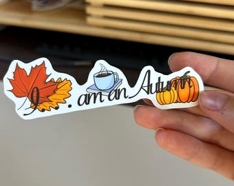 Adesivo autunnale accogliente / Adesivo con gioco di parole per l'autunno / Regalo autunnale per un amico