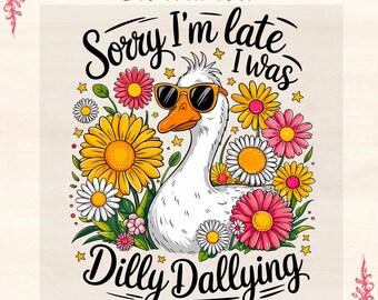 Funny Goose DTF Transfer: Sarcastic Retro Iron-On Design