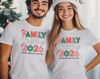 Family Christmas 2026 DTF Transfer, Matching Xmas Shirt Transfer, Making Memories Together Iron On