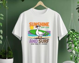 Transferencia Sunshine Surf Club Goose DTF (Lista para imprimir)