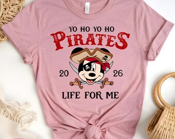 Mickey Mouse Pirata Yo Ho Vida Para Mí Transferencia DTF (Listo para Imprimir)