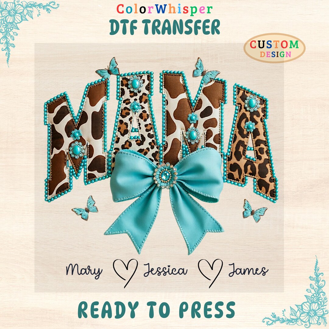 Mama Leopard DTF Transfer Ready to Press Iron On - Etsy