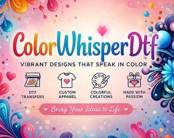 Custom Designs DTF Transfers , Colorful Apparel– Bring Ideas to Life