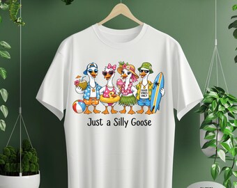 Silly Goose Summer Beach Vibes DTF Transfer (Ready to Press)
