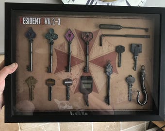 Resident Evil 2-3 Key Collection! A3 Size