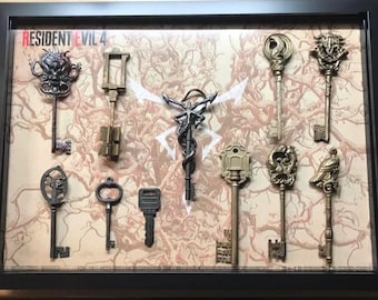 Resident Evil 4 Full Key Collection! Solid Resin keys! Ultimate Collection!