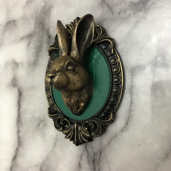 Rabbit Mini Gothic wall Decor! Tiny Gothic Frame!