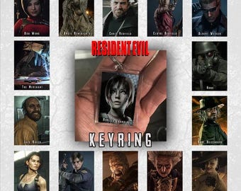 Porte-clés personnage Resident Evil : design remasterisé