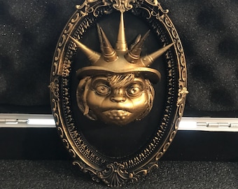 Decoración de pared con marco 3D adornado de duende del laberinto. ¡Artículo original de laberinto hecho a mano!
