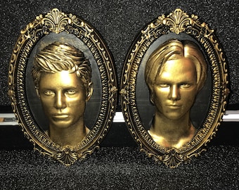 Supernatural Wall Decor | Dean & Sam Winchester, Gothic Resin Art (7 in)