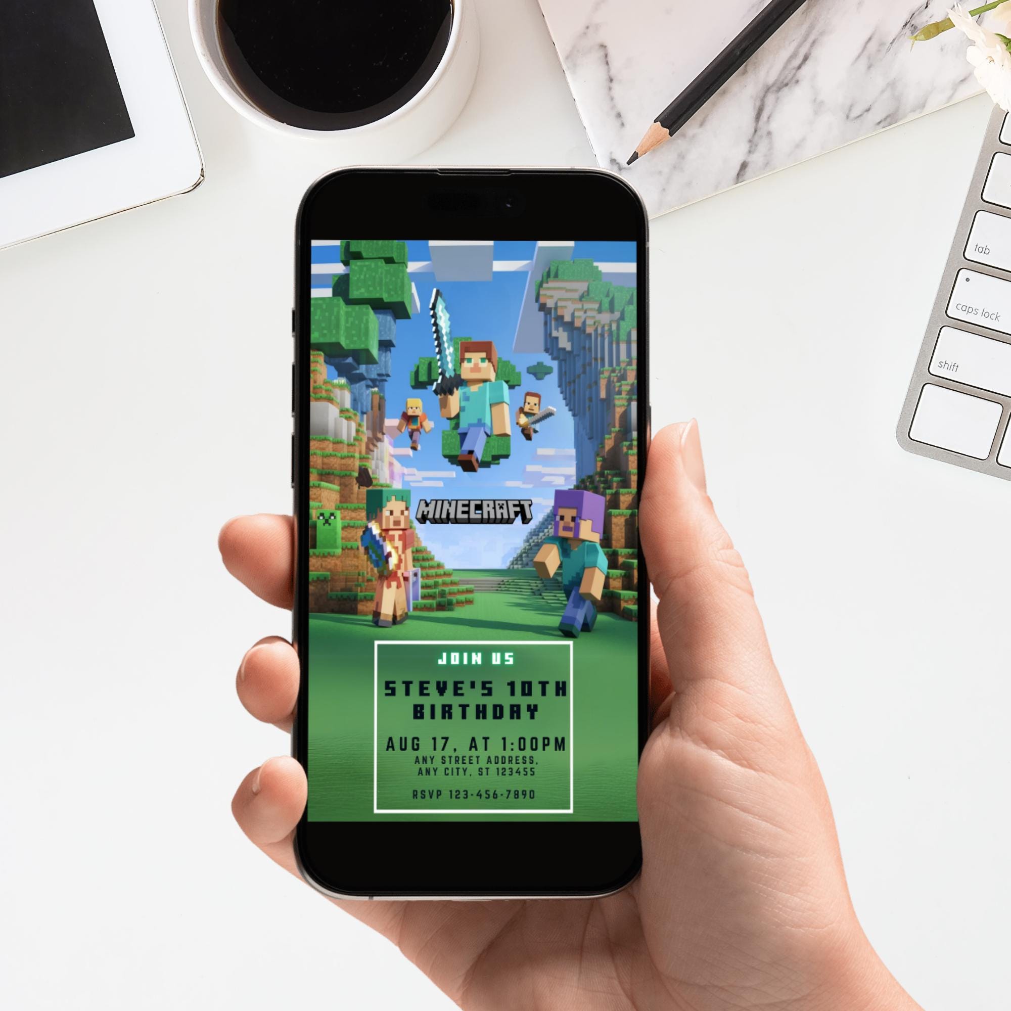 Editable Minecrafter Invite