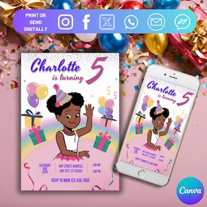 Gracie&#39;s Corner Invitation, Gracies Corner Birthday Party, Gracie Corner Invite, Gracie Corner Party Instant Download