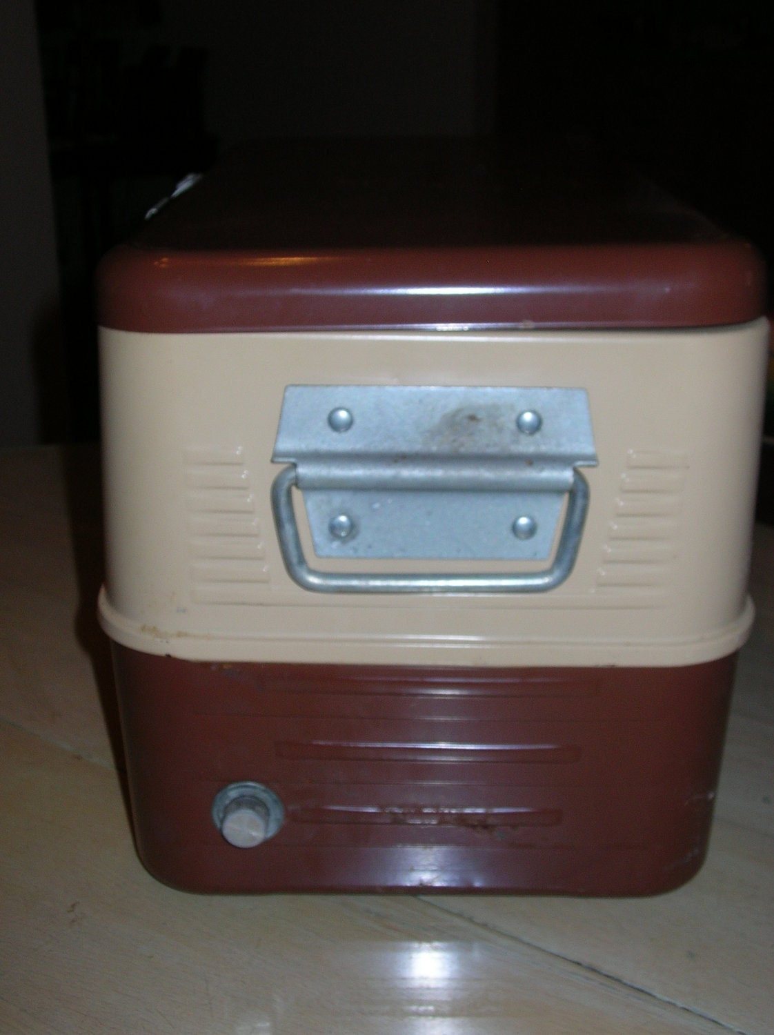 Little Brown Chest Vintage Ice Chest Cooler Etsy