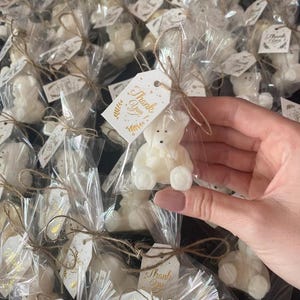 100 Sapone Orso, Bomboniere Baby Shower, Orsetto rivelazione sesso, Regalo unico molto orsetto, Bomboniera per feste, Regalo fatto a mano per baby shower