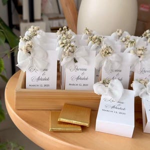 Regalos de chocolate con tarjeta, regalos de chocolate para invitados de boda, barra de chocolate personalizada, chocolate con leche dorado o plateado, decoración de mesa de boda