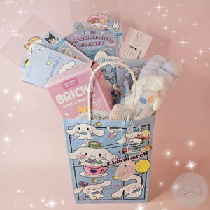Kawaii Sanrio Treasure Bag Lucky Bag – Joli sac cadeau surprise avec Kuromi, My Melody et Cinnamoroll (Cinnamoroll)