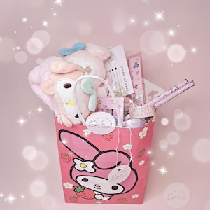 Borsa del tesoro Kawaii Sanrio Borsa della fortuna Borsa a sorpresa - Regalo carino Regalo a sorpresa carino con Kuromi, My Melody e Cinnamoroll (My Melody)