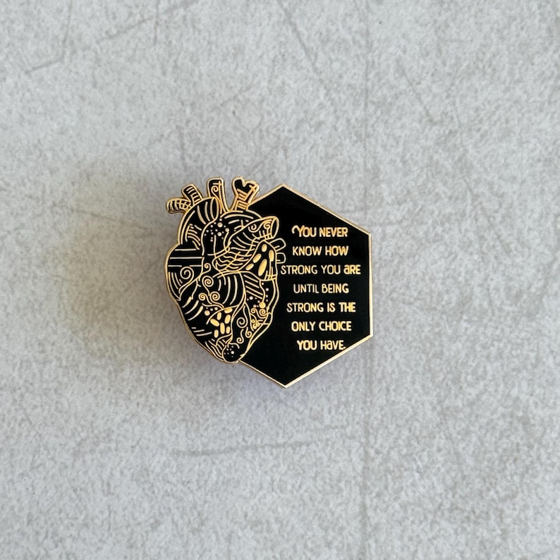 Child Cardiomyopathy Awareness Pin: Anatomical Heart Enamel Pin - Etsy