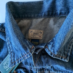 Polo Ralph Lauren Tanker Denim Jacket Woman Medium