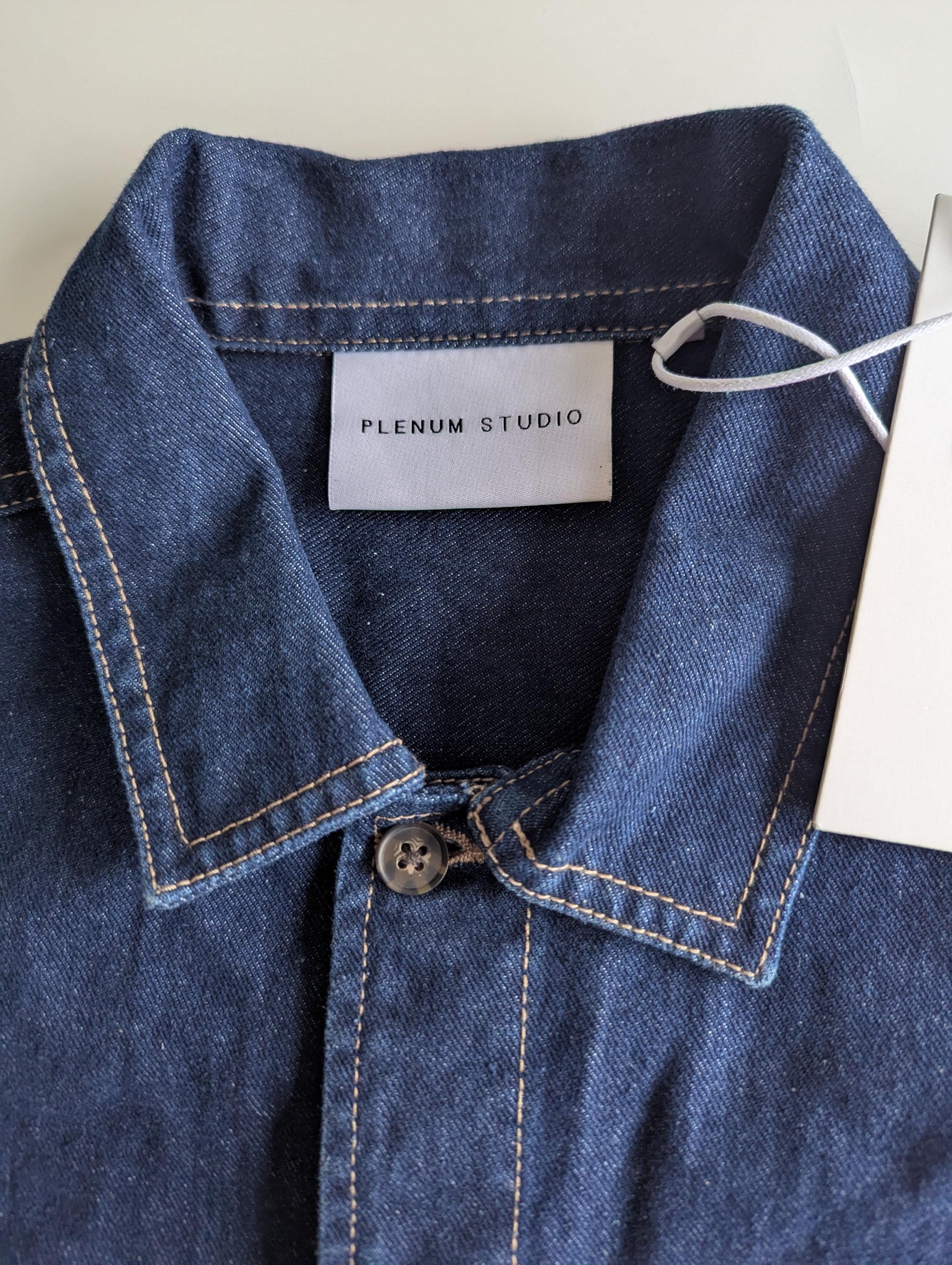Plenum Studio Niko Dark Wash 12oz Denim Chore Jacket - Etsy