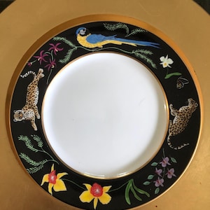 Lynn Chase - Monkey Business Glass Plates - Set Of 6 - 8