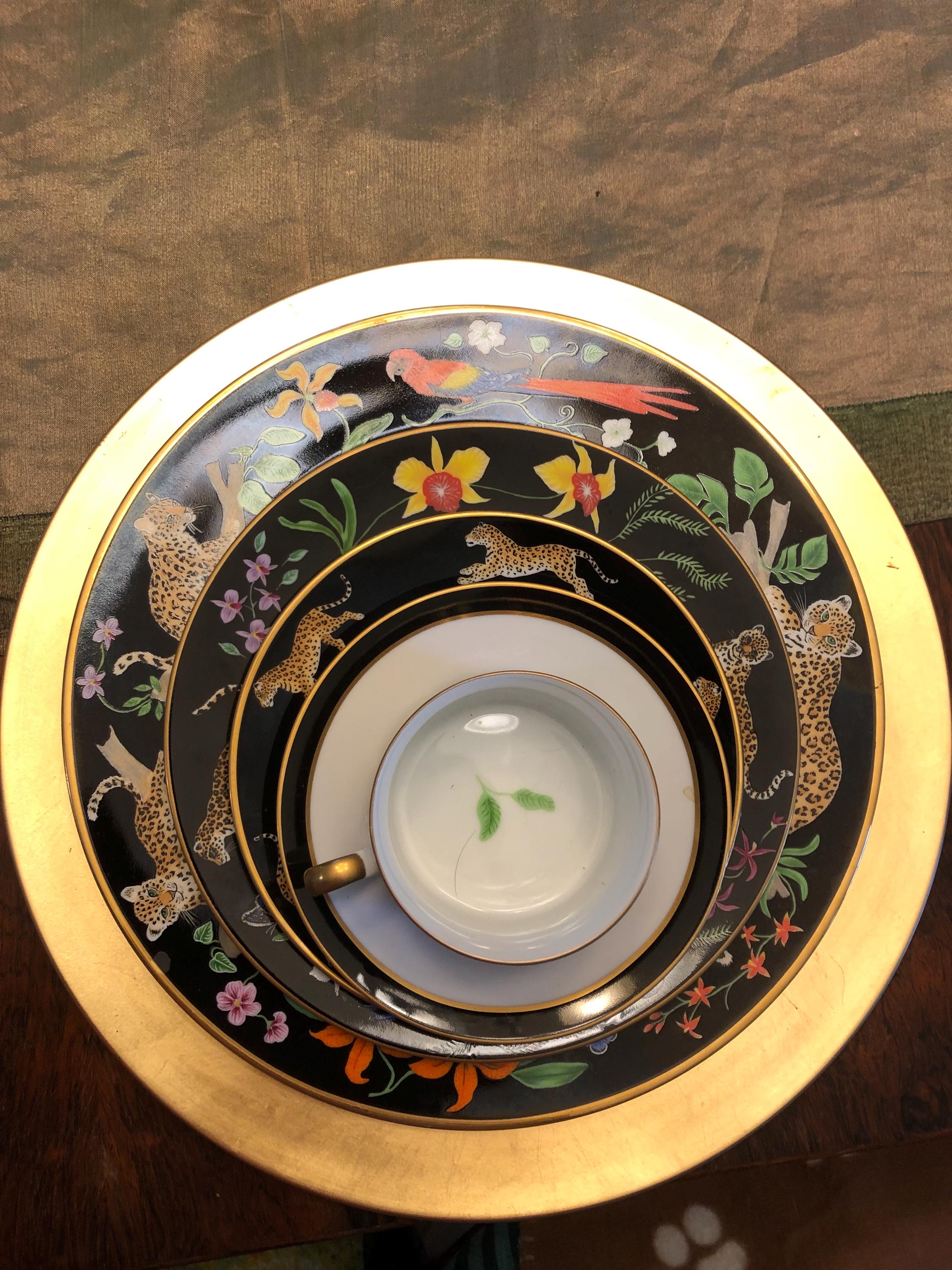 LYNN CHASE リンチェイスmonkey garden2枚セット プレート Lynn Chase China - Etsy