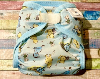 Vintage Bear Cloth Diaper Cover With Hook & Loop or Snaps You Pick Size XS/Newborn, Small, Medium, Large, or One Size