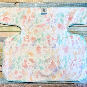 Preflat - OS Watercolor Silhouettes Stretchy Preflat Cloth Diaper Ready To Ship