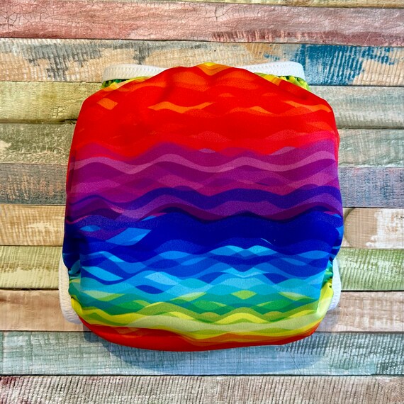 Newborn Baby Cloth Diaper Cover - Hook & Loop Design, Double Leg Gusset, Perfect For 4.4-10lbs Babies