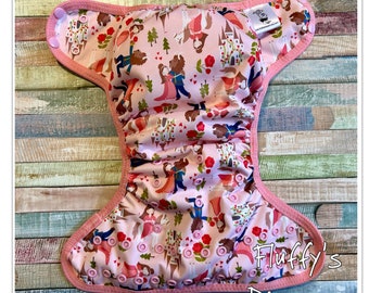 Beauty Cloth Diaper Cover With Hook & Loop or Snaps You Pick Size XS/Newborn, Small, Medium, Large, or One Size