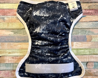 Constellations Cloth Diaper Cover With Hook & Loop or Snaps You Pick Size XS/Newborn, Small, Medium, Large, or One Size