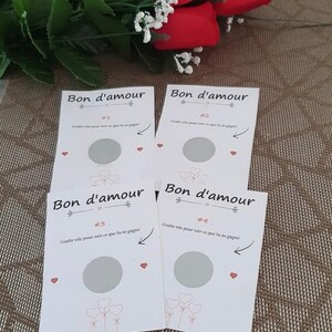 Bons d'amour (lot de 4)