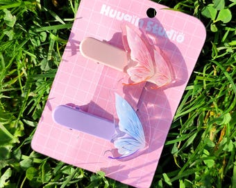 Fairy wing hair clip | pastel kawaii accessory