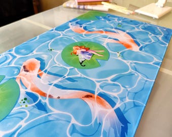 Mouse pad - Fairy on her water lily cute cozy